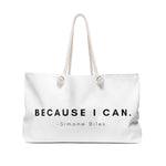 Because I Can Simone Biles Beach Bag