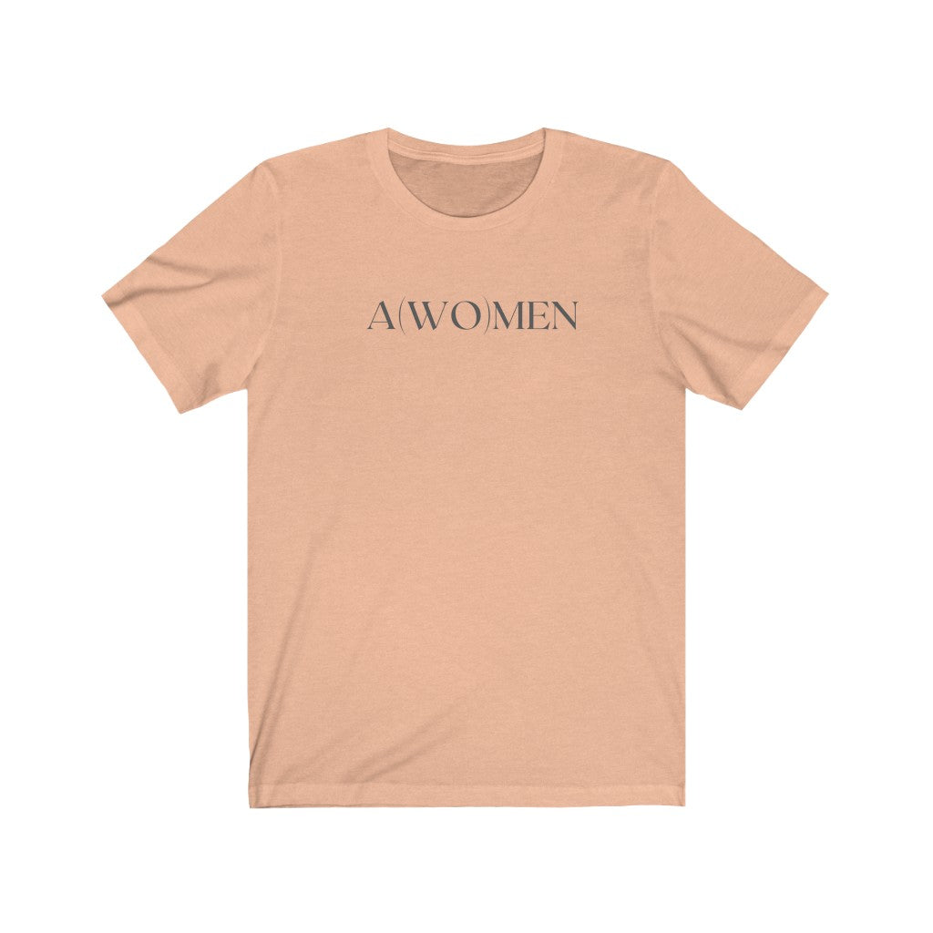 Womens Christian Feminist Shirt Peach
