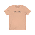 Womens Christian Feminist Shirt Peach
