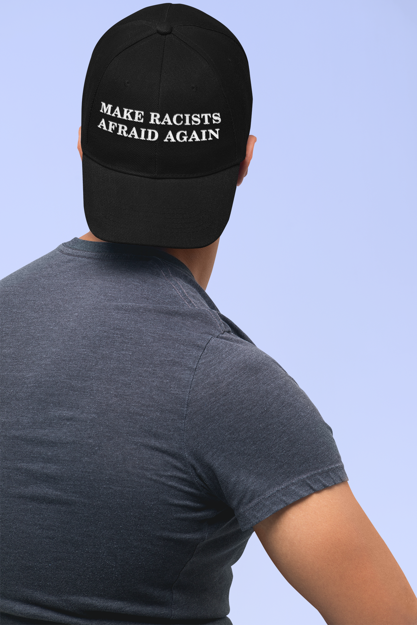 racist afraid maga hat blm black lives matter 