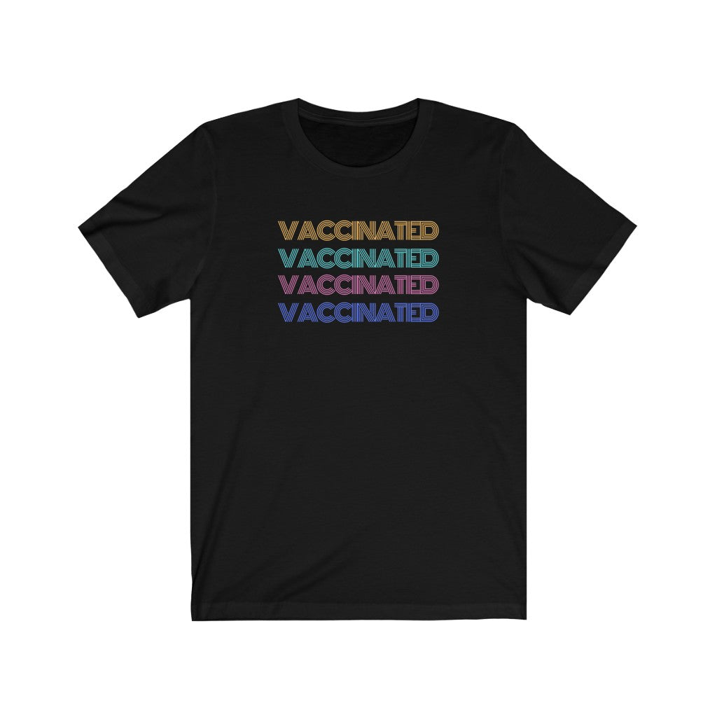 Vaccinated Color Block T-shirt